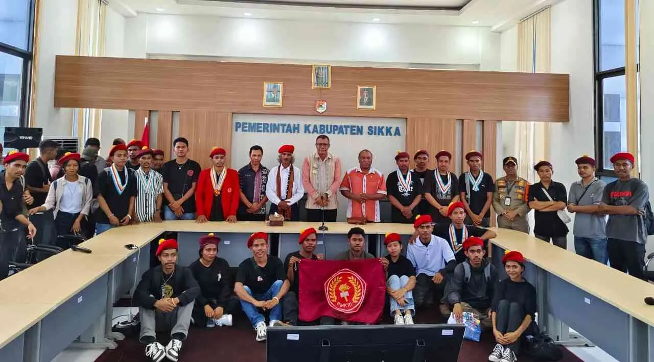 Audiensi Bersama PMKRI, Wakil Bupati Sikka Tegaskan : Pemerintah Tidak Melarang Produksi Moke di Kabupaten Sikka