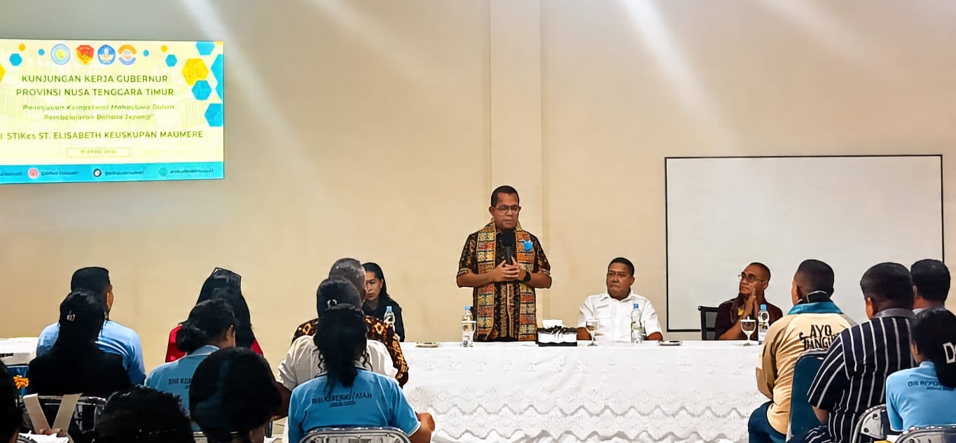 Gubernur NTT Tinjau Kompetensi Bahasa Jepang di STIKes St. Elisabeth Keuskupan  Maumere