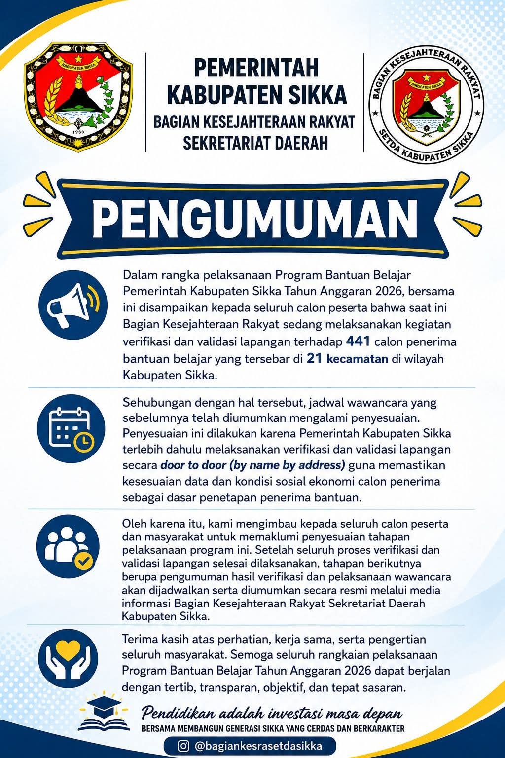 Membangun SDM Unggul Dimulai dari Bantuan Belajar Yang Tepat Sasaran
