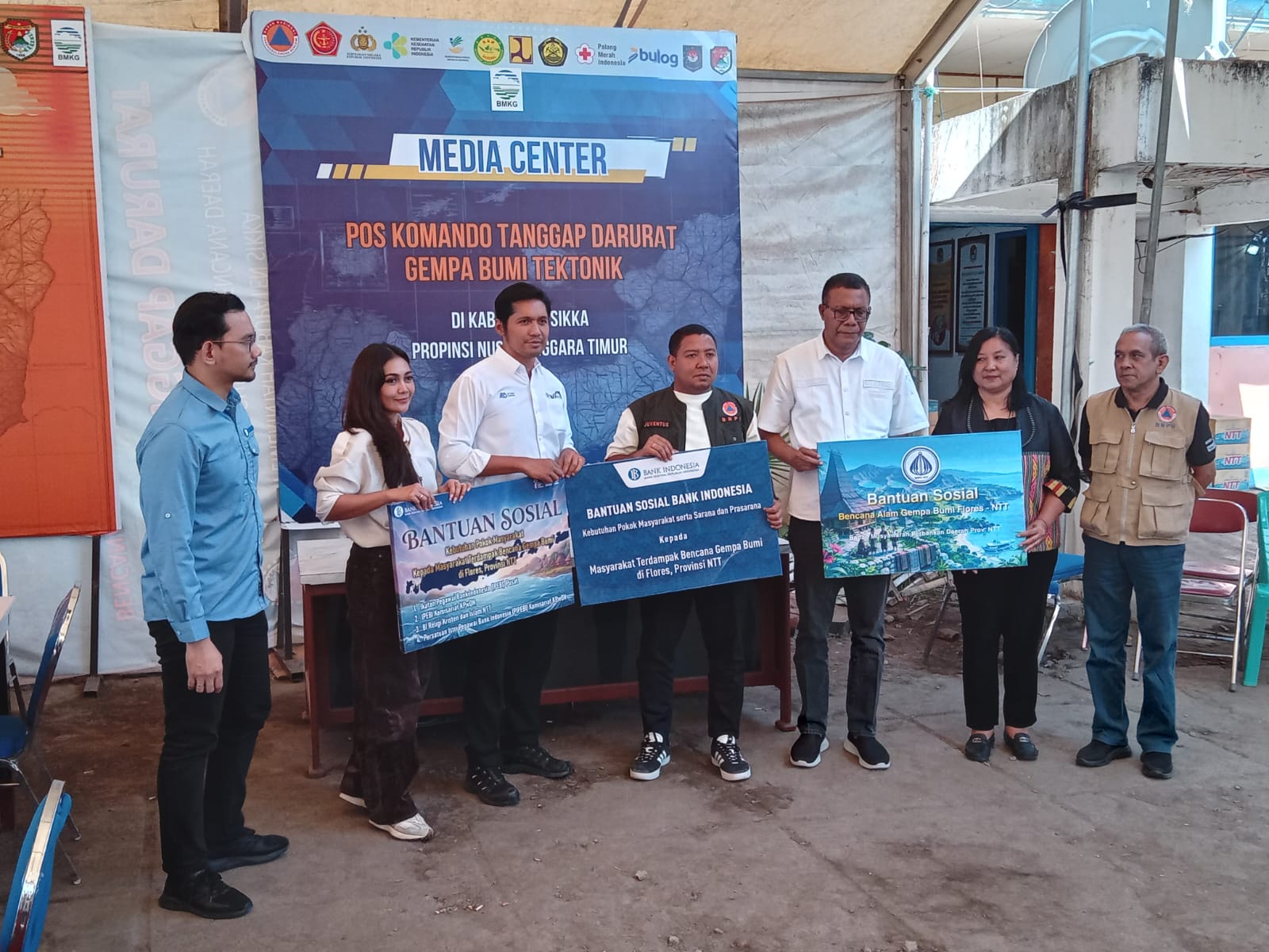 Bank Indonesia dan OJK Siap Dukung Pemkab Sikka Pada Fase Pemulihan Pasca Gempa