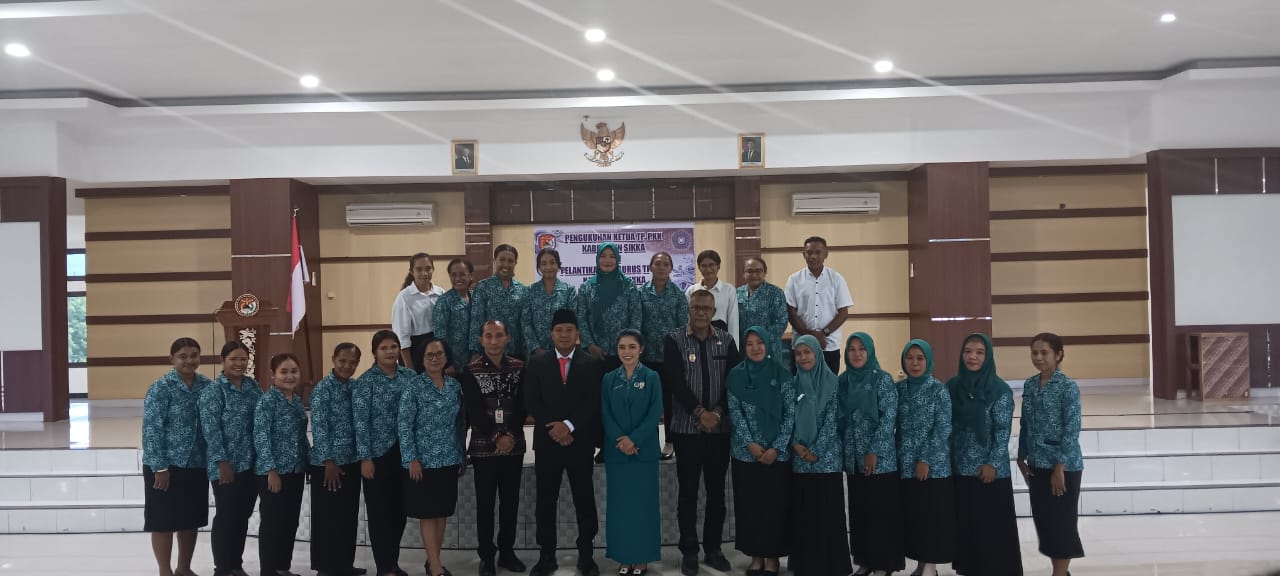 Ny. Fiesta Sambuari Kago Dilantik Sebagai Ketua TP PKK Kabupaten Sikka Periode 2025 - 2030