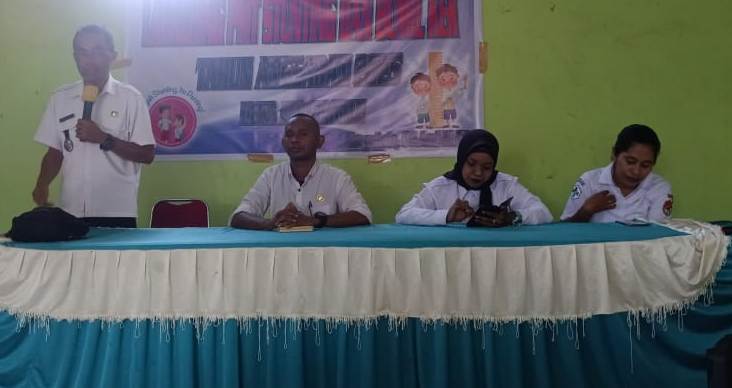 Cegah Stunting, Camat Talibura Launching Program PMT di Desa Nangahale