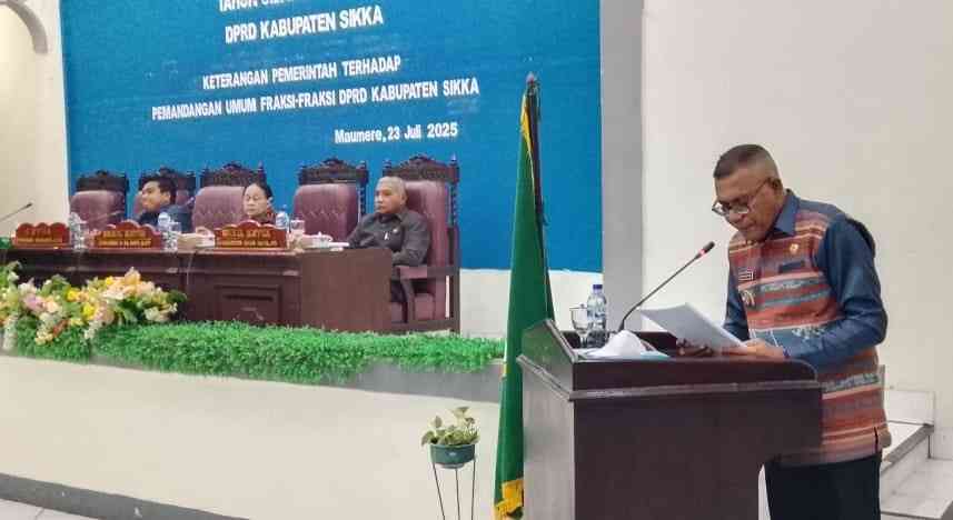 Keterangan Pemerintah Pada Rapat Paripurna VII Masa Sidang III Tahun Sidang 2024/2025 DPRD Kabupaten Sikka