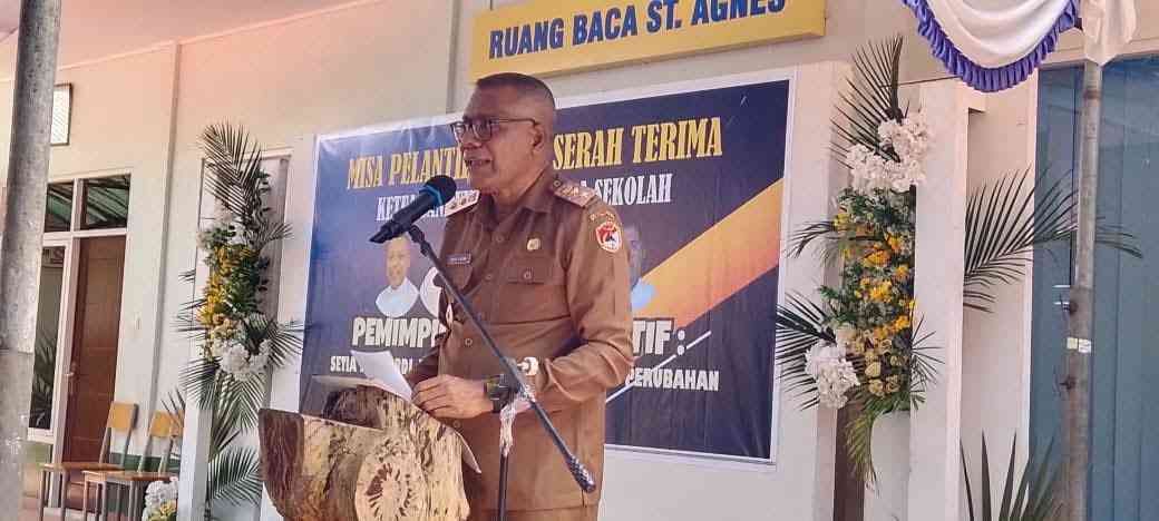 Wabup Sikka Hadiri Misa Pelantikan Ketua dan Kepala Sekolah Naungan Yayasan SANPUKAT