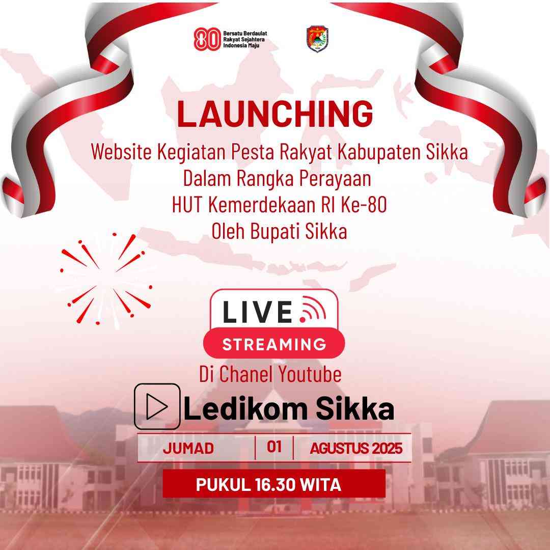 Launching Website Kegiatan Pesta Rakyat Kabupaten Sikka
