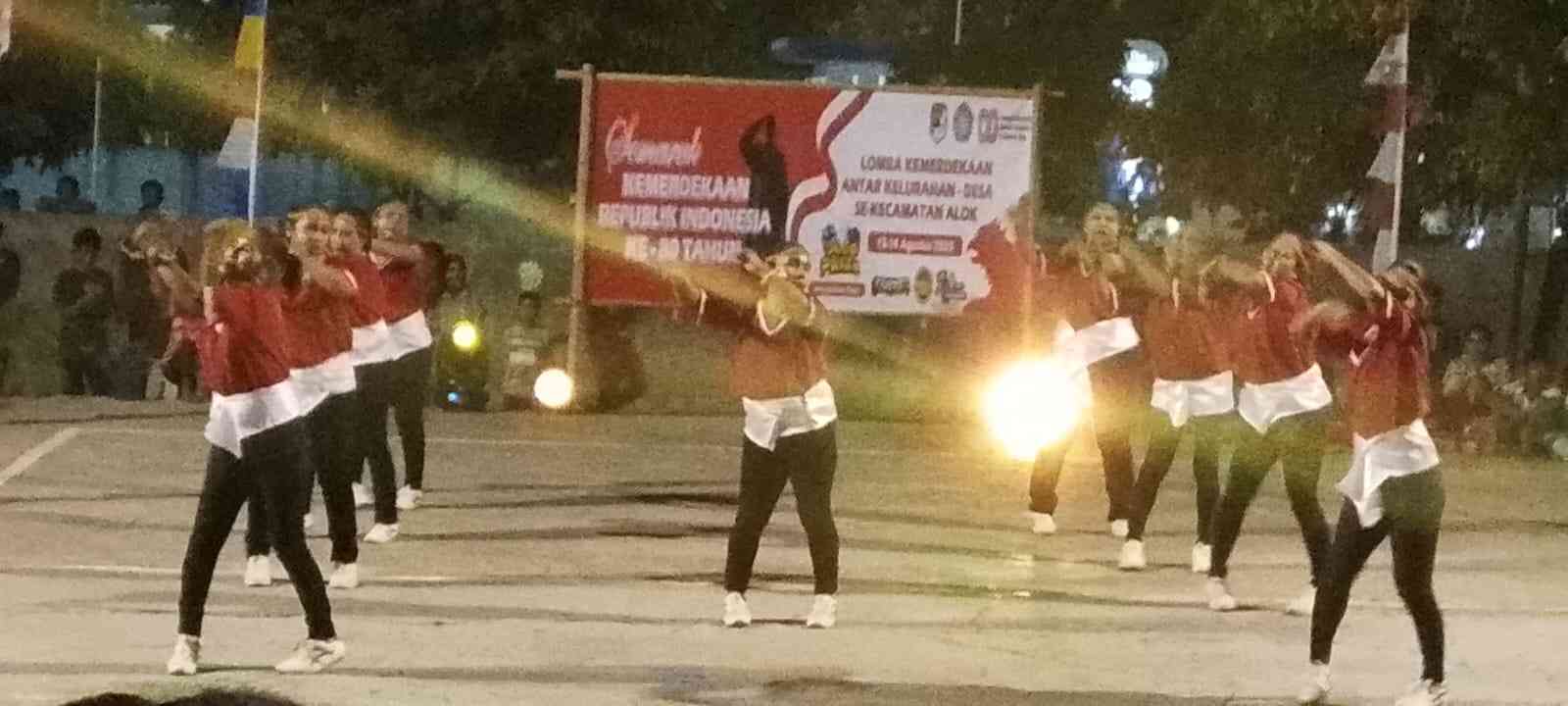 Lomba Tari Kreasi dan Malam Hiburan Semarakan HUT Ke - 80 Kemerdekaan RI Tingkat Kecamatan Alok
