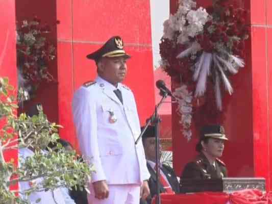 Upacara Detik - Detik Proklamasi Kemerdekaan RI Ke - 80 Tingkat Kabupaten Sikka Tahun 2025