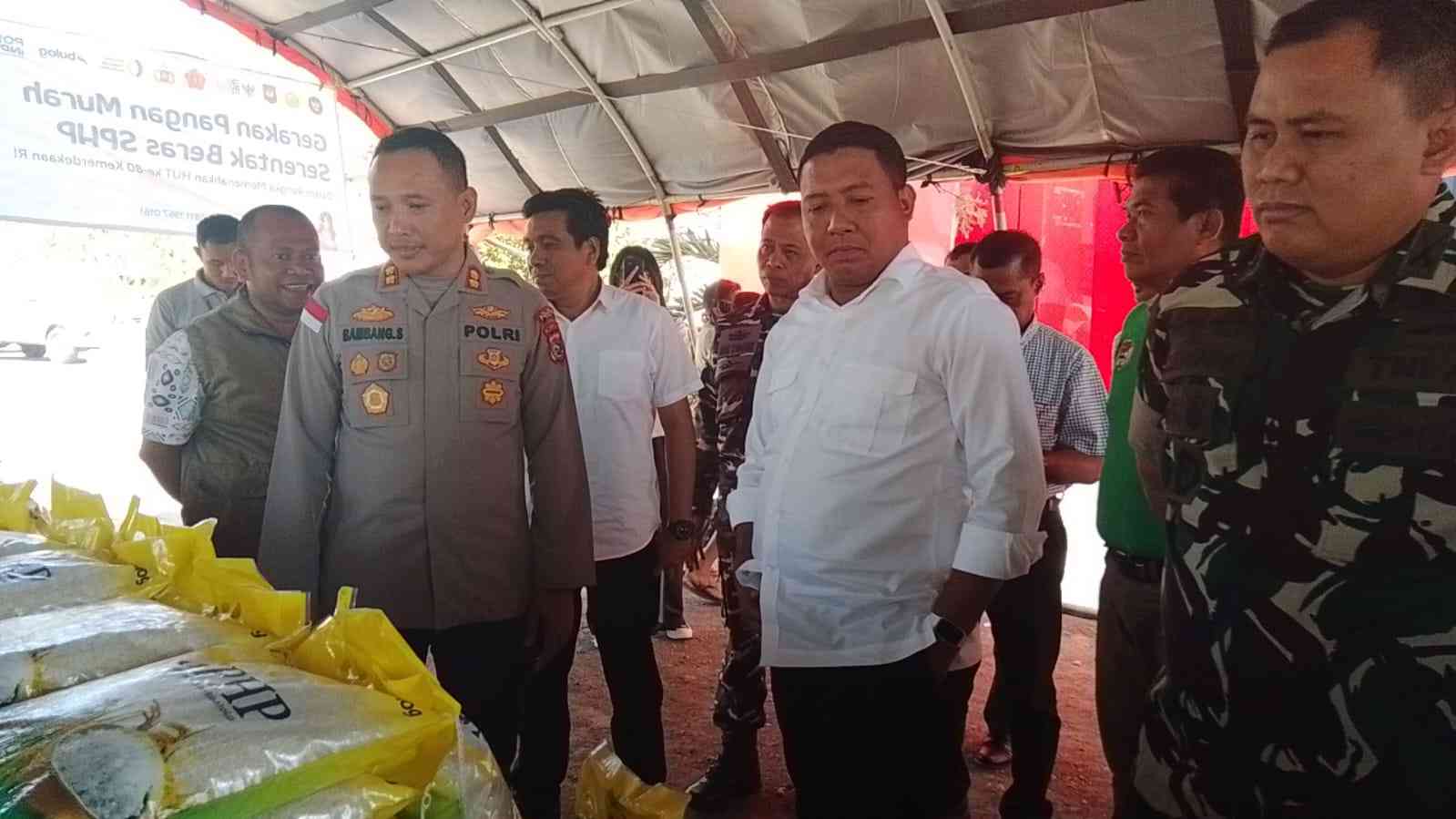 Semarakan HUT Ke-80 Republik Indonesia, Pemkab Sikka Gelar Gerakan Pangan Murah Serentak Beras SPHP