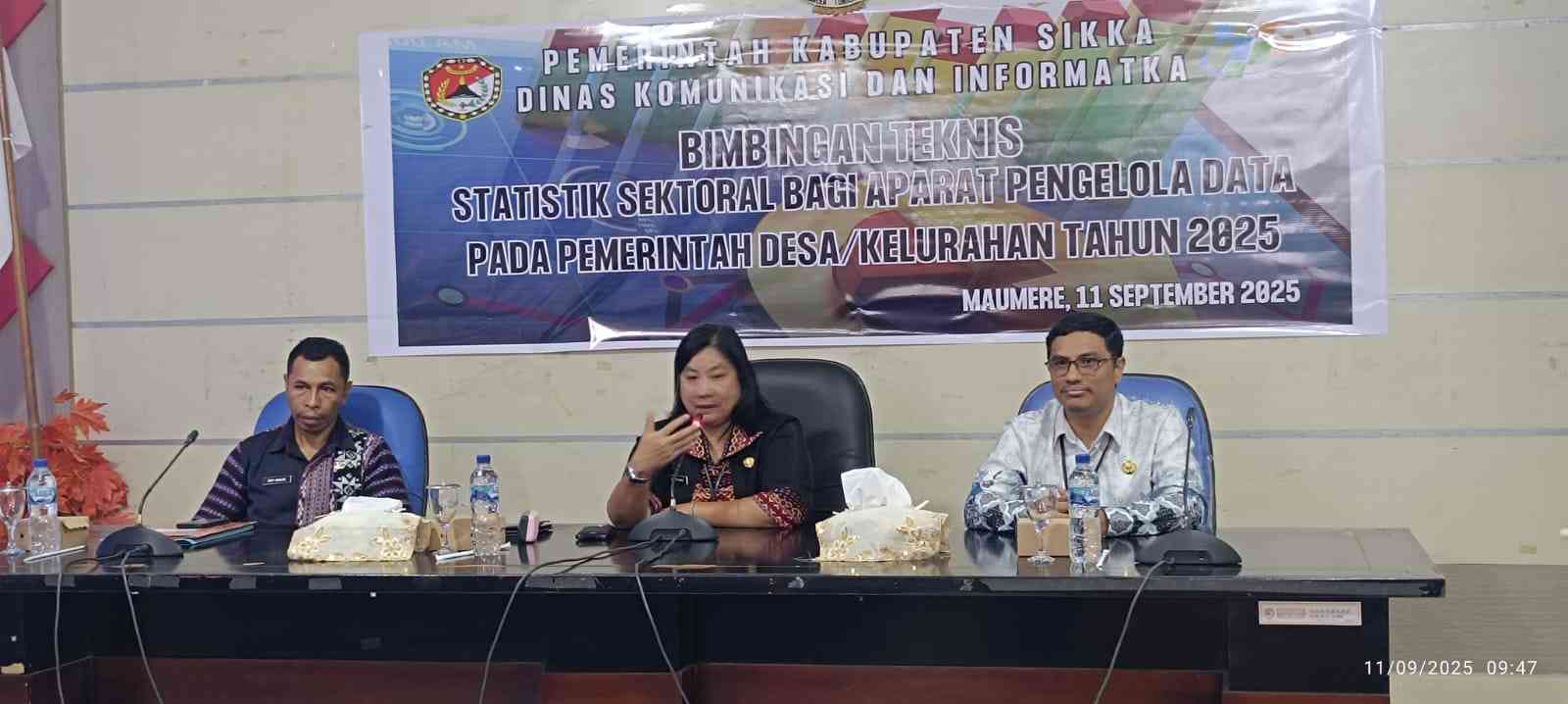 Bimtek Statistik Sektoral, Langkah Awal Menuju Satu Data Kabupaten Sikka