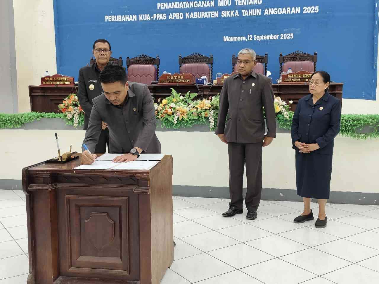 Penandatanganan MoU Perubahan KUA - PPAS Tahun 2025