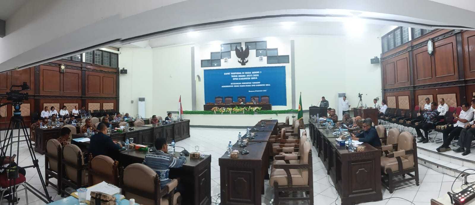 Rapat Paripurna XI Masa Sidang I 2025/2026 DPRD Kabupaten Sikka